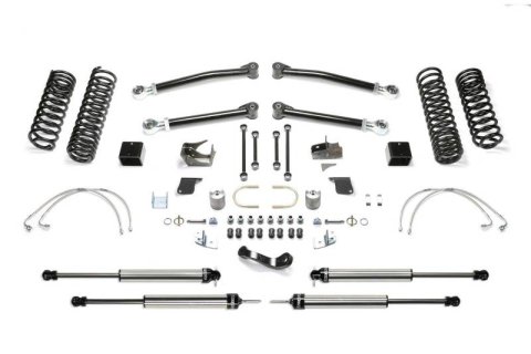 Fabtech 07-18 Jeep JK 4-Door 5in Trail Lt w/Dlss Shks (1x fabFTS24128, 1x fabFTS24131, 1x fabFTS24154, 2x fabFTS810222, 2x fabFTS811102)