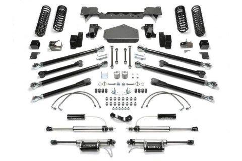 Fabtech 07-18 Jeep JK 4-Door 5in Crawler Lt w/Dlss Resi (Bundled Kit)