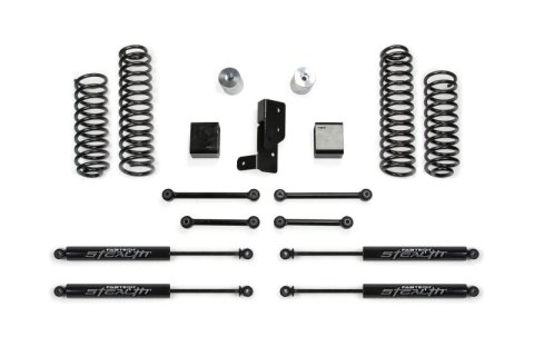 Fabtech 18-21 Jeep JL 4-Door 4WD 3in Sport System w/Stealth (1x fabFTS24207, 2x fabFTS6349, 2x fabFTS6352)