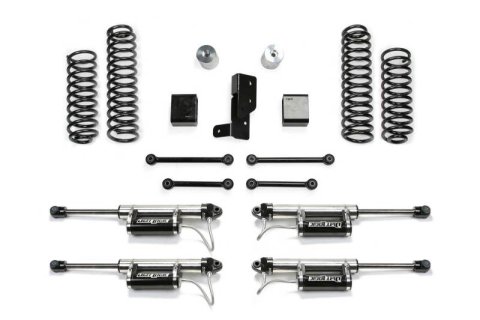 Fabtech 18-21 Jeep JL 4-Door 4WD 3in Sport System w/Dl Resi (1x fabFTS24207, 2x fabFTS801402, 2x fabFTS801412)