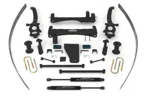 Fabtech 04-13 Nissan Titan 2/4WD 6in Basic Sys w/Stealth (1x fabFTS25001BK, 1x fabFTS25002BK, 2x fabFTS6333)