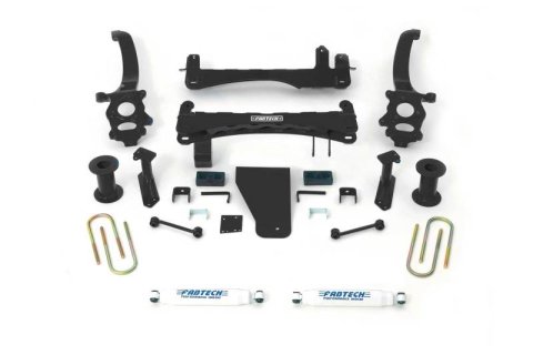 Fabtech 18-21 Nissan Titan 4WD 6in Basic Sys w/Perf Shks (1x fabFTS25021, 1x fabFTS25026, 2x fabFTS7333)
