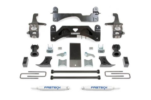 Fabtech 07-15 Toyota Tundra 2/4WD 6in Basic Sys w/C/O Spacers & Perf Rr Shks (1x fabFTS26020BK, 1x fabFTS26021BK, 1x fabFTS26022BK, 2x fabFTS7189)