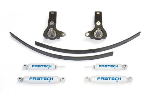 Fabtech 95.5-04 Toy Tacoma 5 Lug 2WD 3in Spindle Sys w/Perf Shks (1x fabFTS200, 1x fabFTS4130-7, 2x fabFTS7078, 2x fabFTS7163)