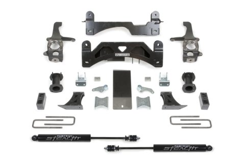 Fabtech 16-21 Toyota Tundra 2WD/4WD 6in Basic Sys w/C/O Spacers & Stealth Rr (1x fabFTS26022BK, 1x fabFTS26071, 1x fabFTS26072, 2x fabFTS6189)