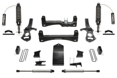 Fabtech 19-20 GM K1500 P/U w/Trail Boss/At4 Pkg Diesel 4in Perf Sys w/Dl 2.5 Resi & 2.25 (Bundled Kit)