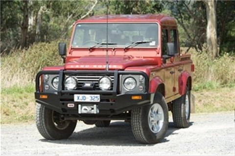 ARB Deluxe Bumpers for 1993 DEFENDER 110, 1994-1997 90 - 3432300B Bumpers, Bumpers, Front, Fabricated, Steel, Black Powdercoated, Land Rover, Sold as a Kit