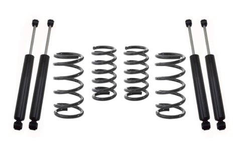 MaxTrac 65-72 Chevrolet C10 2WD 2in/4in Lowering Coil Kit (2x mxt1300LL-0, 2x mxt2000LL-4, 1x mxt251120, 1x mxt271140)