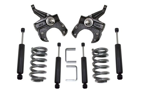 MaxTrac 73-87 Chevrolet C10 2WD 5in/5in Lowering Coil Kit (1in Rotor) (Bundled Kit)