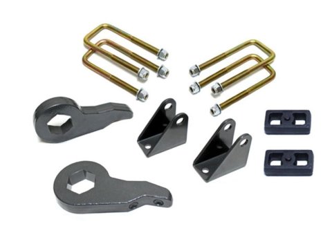 MaxTrac 01-10 GM 1500HD/2500HD/3500HD 2WD/4WD 8 Lug 2.5in/1in Torsion Key Lift Kit (1x mxt530713, 1x mxt810010, 1x mxt840713, 1x mxt910104)
