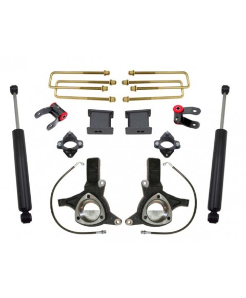MaxTrac 07-16 GM C1500 2WD w/Cast Steel Susp. 7.5in/4in MaxPro Spindle Lift Kit w/MaxTrac Shocks (1x mxt701345, 1x mxt901355)