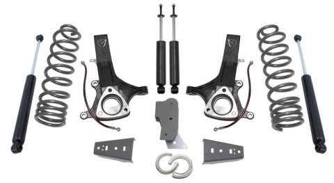 MaxTrac 09-18 RAM 1500 2WD V6 Gas 6.5in/4.5in MaxPro Spindle Lift Kit w/MaxTrac Shocks (1x mxt702145, 1x mxt872460, 1x mxt902445)
