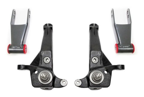 MaxTrac 98-00 Ford Ranger 2WD w/Coil Susp. (Non Stabilitrak) 4in/2in Spindle Lift Kit (1x mxt410520, 1x mxt703030A)