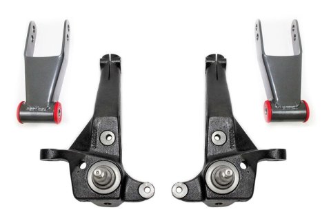 MaxTrac 01-09 Ford Ranger 2WD w/Coil Susp. (Non Stabilitrak) 4in/2in Spindle Lift Kit (1x mxt410520, 1x mxt703030B)