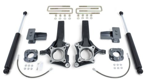 MaxTrac 15-18 Ford F-150 2WD 7in/4in MaxPro Spindle Lift Kit w/MaxTrac Shocks (1x mxt703440, 1x mxt903250)