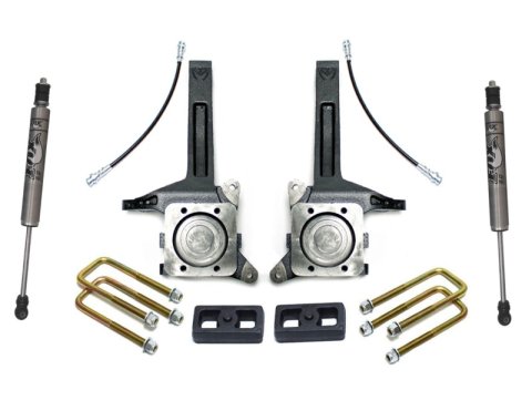 MaxTrac 07-18 Toyota Tundra 2WD 3.5in/2in MaxPro Elite Spindle Lift Kit w/FOX Shocks (1x mxt706735, 1x mxt906720F)