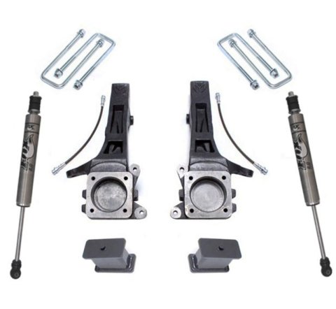 MaxTrac 05-18 Toyota Tacoma 2WD 6 Lug 4in/2in MaxPro Elite Spindle Lift Kit w/FOX Shocks (1x mxt706840, 1x mxt906820F)