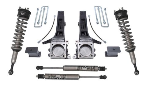 MaxTrac 05-18 Toyota Tacoma 2WD 6 Lug 6.5in/4in MaxPro Elite Spindle Lift Kit w/FOX Shocks (1x mxt706840, 1x mxt876825F, 1x mxt906840F)
