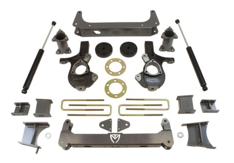 MaxTrac 07-13 GM K1500 4WD 7in/7in MaxPro Spindle Lift Kit (1x mxt941370-1, 1x mxt941370-2, 1x mxt941370-3)