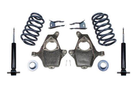 MaxTrac 07-14 GM C/K1500 SUV 2WD/4WD 3in/4in Lowering Spindle Kit (1x mxt101320, 1x mxt201240, 1x mxt371303)