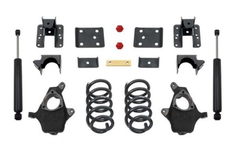 MaxTrac 14-16 GM C/K1500 2WD/4WD Single Cab w/Cast Steel Susp. 3in/5in Lowering Kit (1x mxt101320, 1x mxt201360, 1x mxt251510-6)