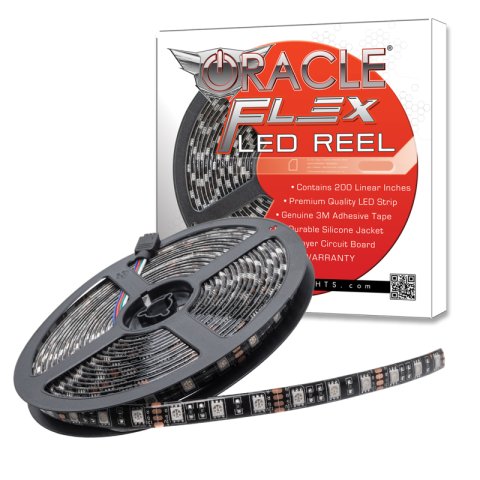 Oracle Exterior Black Flex LED Spool - Green