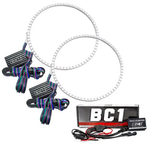 Oracle Jeep Wrangler JL/JT LED Surface Mount Headlight Halo Kit - w/ BC1 Controller