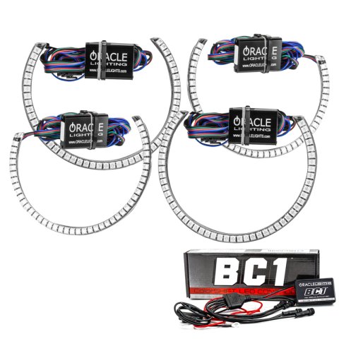 Oracle Dodge Challenger 08-14 LED Waterproof Halo Kit - ColorSHIFT w/ BC1 Controller