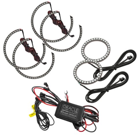 Oracle 0814 Dodge Challenger Dynamic Surface Mount Headlight/Fog Light Halo Kit COMBO