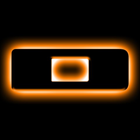 ORACLE Lighting Universal Illuminated LED Letter Badges - Matte Blk Surface Finish - D