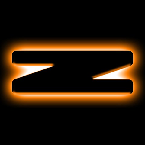 ORACLE Lighting Universal Illuminated LED Letter Badges - Matte Blk Surface Finish - Z
