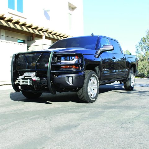 Westin Chevrolet Silverado 1500 16-18 HDX Winch Mount Grille Guard (1x wes46-23875, 1x wes57-93875A)
