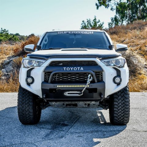 Westin Pro-Series Front Bumpers for 2014-2024 4RUNNER - 58-411155RBK Bumper, Bumper w/Round Bull 4Runner 2014-2021 Textured Black