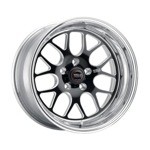 Weld Racing Wheels 77MB8110B52A 18x11 S77 5x4.75 BS 5.2 (-20 ET) Black 3.18 ID Medium Pad