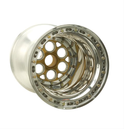Weld Racing Magnum Sprint Spline Gold Anodized Wheels 15x18 Wheels, Anodized, 15 in. x 18.00 in., Aluminum, Matte Gold, 42-spline Bolt Circle, 4.00 in. Backspacing, Each