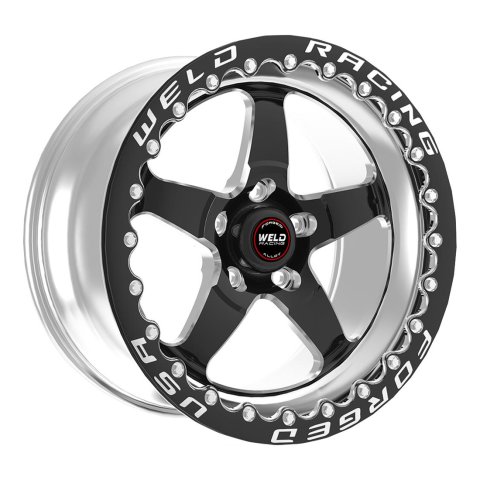 Weld Racing RT-S S71 Forged Aluminum Black Beadlock Wheels for Mickey Thompson Tires 15x11 5x115 6.5 Backspace SBL MT