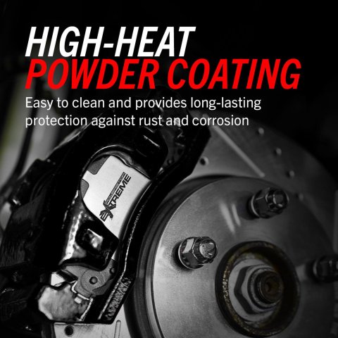 PowerStop Performance Powdercoated Brake Calipers for 2010-2021 EXPEDITION, NAVIGATOR, 2010-2011 F-150 - S5236BLK Disc Caliper, Performance, Cast Iron, Black Powdercoated, 2-Piston, Ford, Lincoln, Front, Pair