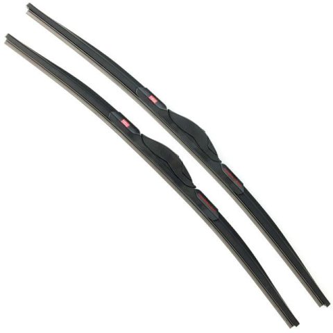 PowerStop PowerClear Long Life Windshield Wiper Blades PCK-2120-1 Blades, Life, Beam, 20 in. and 21 in. Blades, Black, Rubber, Pair