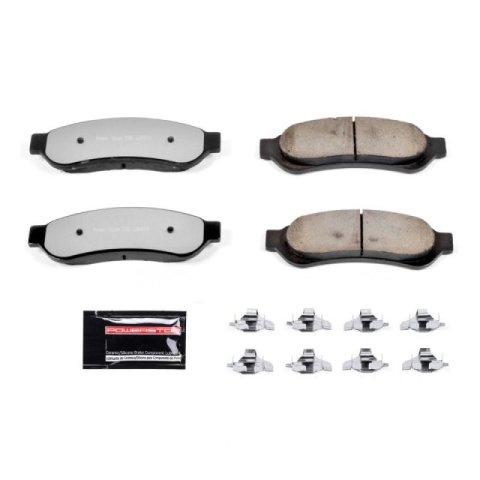 Power Stop Z36 Truck and Tow Brake Upgrade Kits K2895-36 Rotors/Pads, Iron, Drilled/Slotted, Zinc Plated, Carbon Ceramic Pads, Front/Rear, Ford, Kit