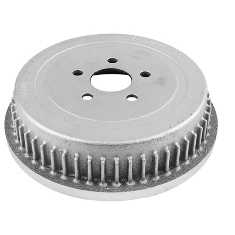 PowerStop Autospecialty High-Temp Coated OE Replacement Drums AD8728P Brake Drum, Replacement, 5-lug, Cast Iron, Silver, 12.100 in. Diameter, Rear, Chrysler, Dodge, Plymouth, Each