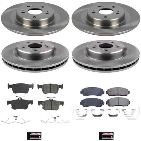 PowerStop Z17 Evolution Plus Stock Replacement Brake Kits KOE8944 AUTOSPECIALTY BRAKE KIT, Acura TLX 2021-2025, Front and Rear