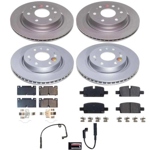 PowerStop Z17 Evolution Plus GEOMET Coated Brake Kits for 2023-2024 CANYON, COLORADO - CRK9223 COATED BRAKE KIT, Chevrolet Colorado 2023-2024, GMC Canyon 2023-2024, Front and Rear