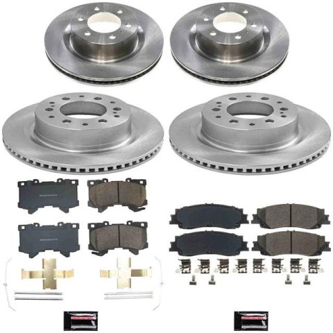 PowerStop Z17 Evolution Plus Stock Replacement Brake Kits KOE8946 AUTOSPECIALTY BRAKE KIT, Toyota Sequoia 2023-2024, Toyota Tundra 2022-2024, Front and Rear