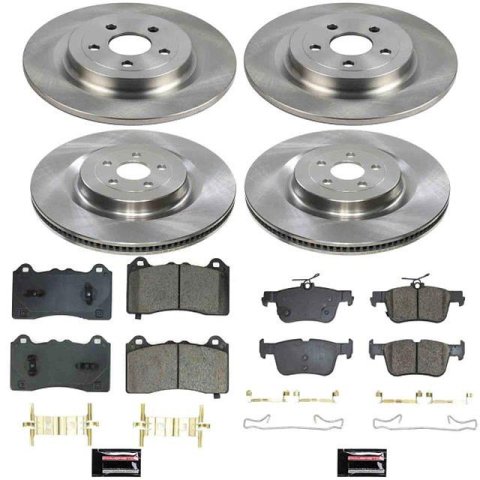 PowerStop Z17 Evolution Plus Stock Replacement Brake Kits KOE9270 AUTOSPECIALTY BRAKE KIT, Ford Mustang Mach-E 2021-2024, Front and Rear
