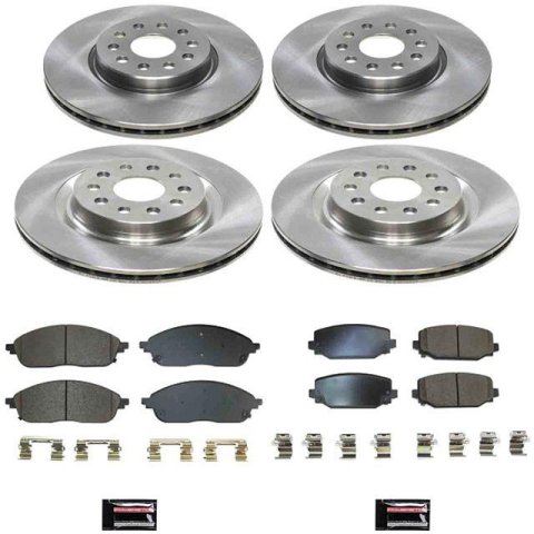 PowerStop Z17 Evolution Plus Stock Replacement Brake Kits KOE9280 AUTOSPECIALTY BRAKE KIT, Jeep Grand Cherokee 2022-2024, Jeep Grand Cherokee L 2021-2024, Front and Rear