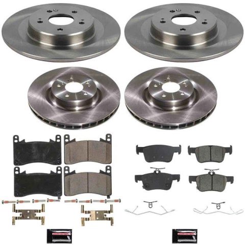 PowerStop Z17 Evolution Plus Stock Replacement Brake Kits KOE8945 AUTOSPECIALTY BRAKE KIT, Acura TLX 2021-2025, Front and Rear