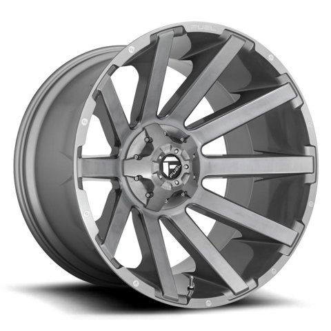 Fuel Off-Road Contra D714 Platinum Wheels 20x9 Wheels, D714, 20 x 9, Aluminum, Platinum, 6 x 135mm Bolt Pattern, +2mm Offset, 5.080 in. Backspace, Each
