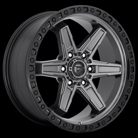 Fuel Off-Road Kicker D698 Anthracite Wheels with Black Lip 20x9 WHEEL, 20X9 6X4.5 MT-GNMTL-BBR 20MM