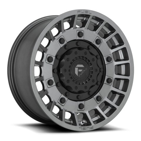 Fuel Off-Road Militia D726 Anthracite Wheels with Matte Black Accents 17x9 MILITIA 6x135.00/6x139.70 MATTE ANTHRACITE & BLACK (1 mm)