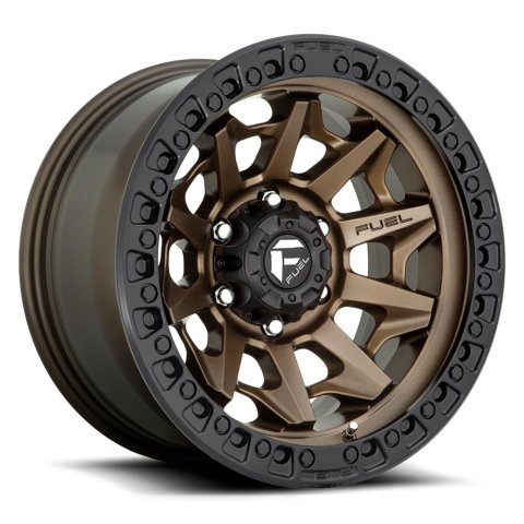 Fuel Off-Road Covert D696 Matte Bronze Wheels with Black RIng 16x8 COVERT 16X8 5X5.5 108 ZDB 1MM